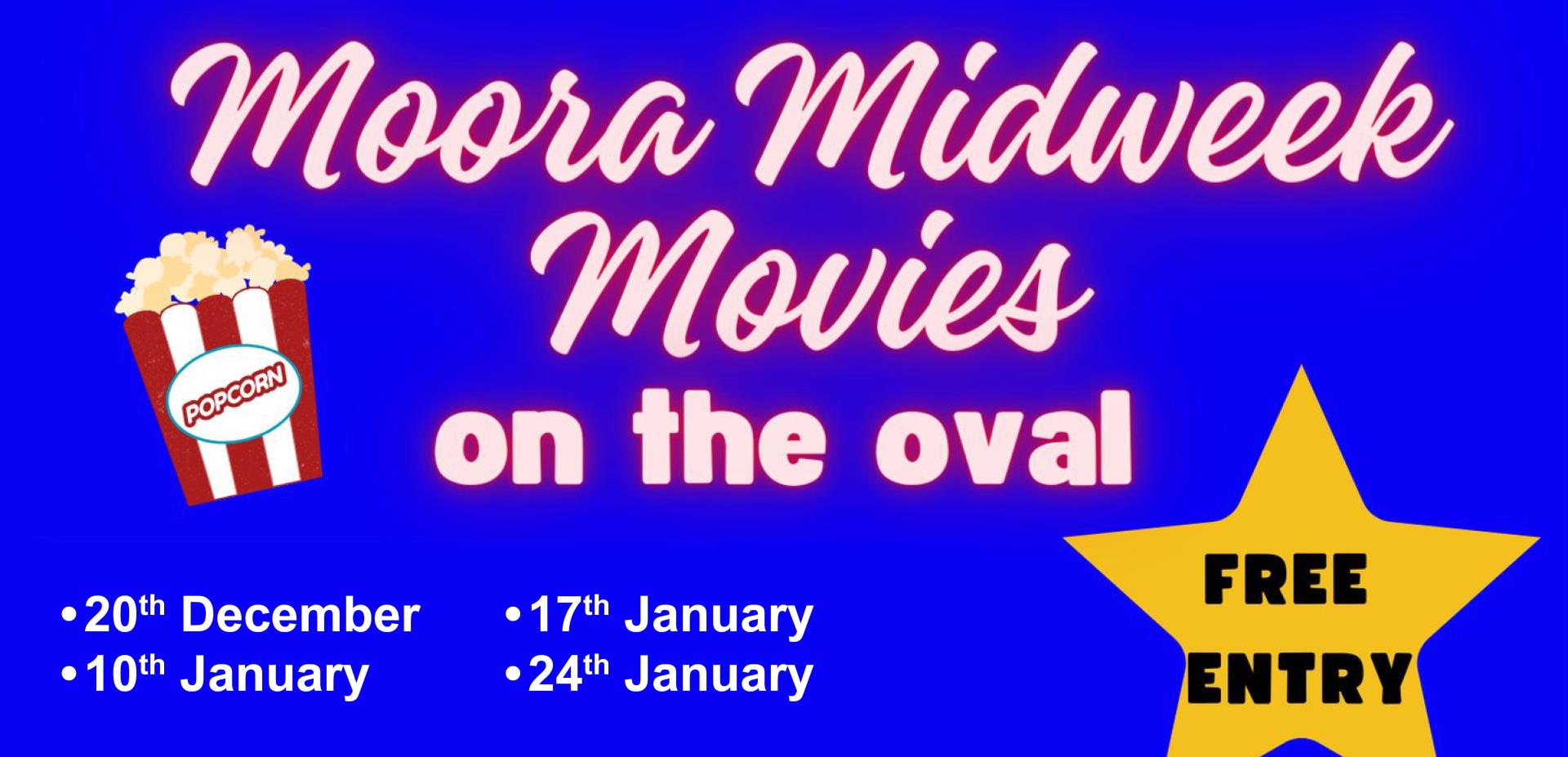 FREE Moora Midweek Movies on the Oval