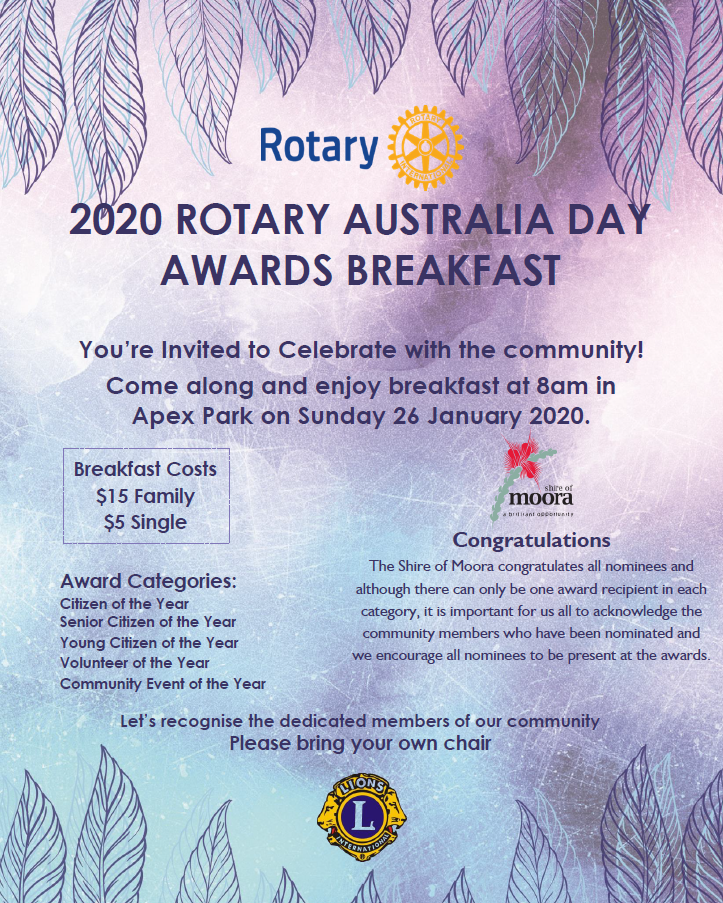 2020 Rotary Australia Day Awards