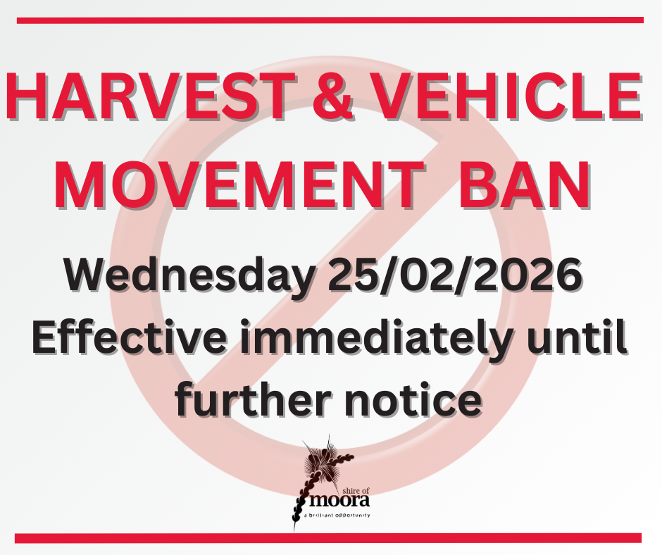 HARVEST & VEHICLE MOVEMENT BAN