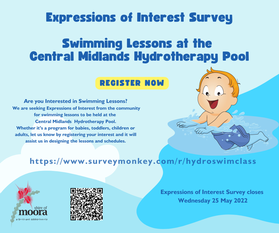 Expressions of Interest:  Swimming Lessons  at the Central Midlands